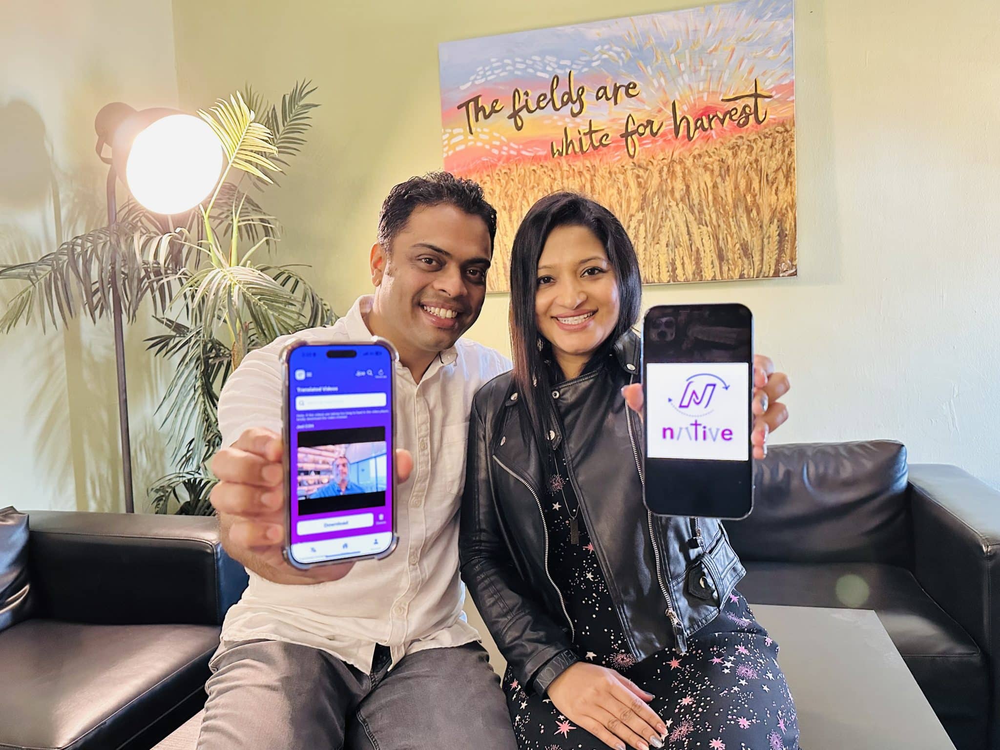 “Our mission is to break down language barriers and help users deepen their understanding of spiritual teachings in their native tongue,” said Joel and Sandy Jerome, who created Niitive, an AI-powered video translation app. All photos courtesy of Joel Jerome.